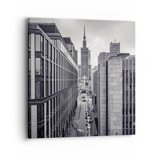 Lærredstryk - Billede på lærred - Warszawa dalen - 40x40 cm