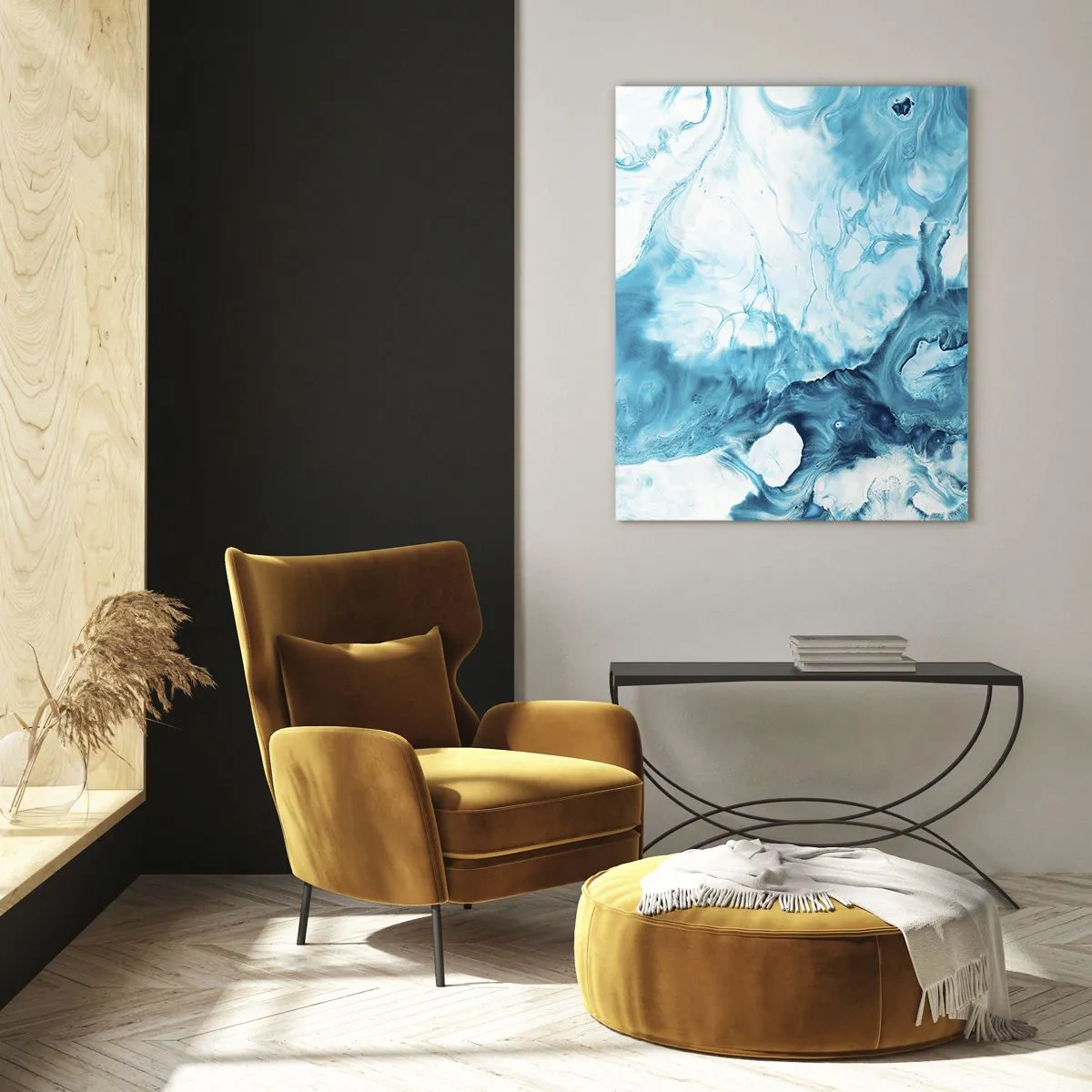 Billede på glas - Blå koncert - 70x100 cm