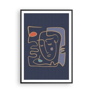 Plakat i sort ramme - I drømmerier - 70x100 cm