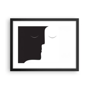 Plakat i sort ramme - Modsætningernes enhed - 40x30 cm