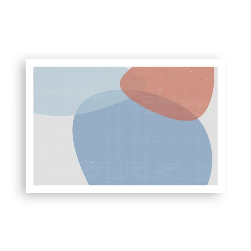 Plakat - Pastelfarvede relationer - 91x61 cm
