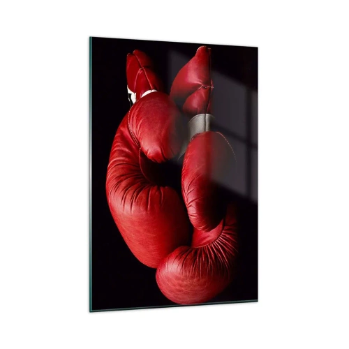 Billede på glas - Kampens spænding bag os - 80x120 cm