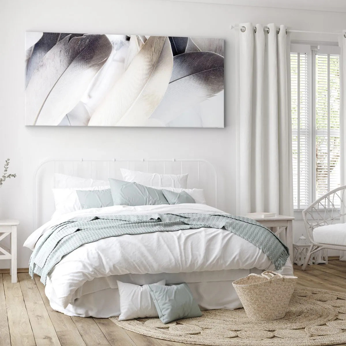 Lærredstryk - Billede på lærred - Næsten engleagtig - 90x30 cm