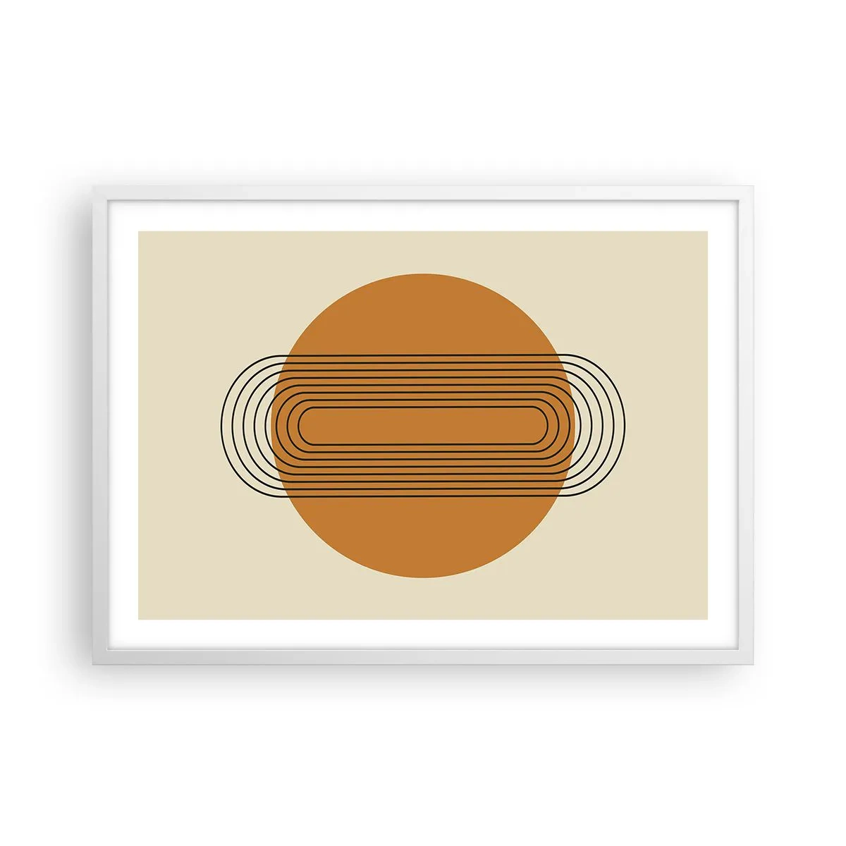 Plakat i hvid ramme - Den perfekte plan - 70x50 cm