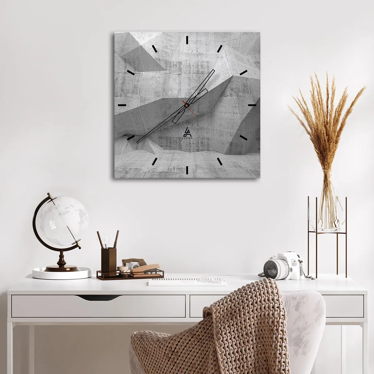 Vægur, Uret - En ægte udfordring - 40x40 cm