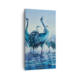 Lærredstryk - Billede på lærred - Morgenmøde - 45x80 cm