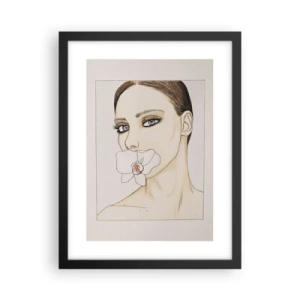 Plakat i sort ramme - Et symbol på elegance og skønhed - 30x40 cm