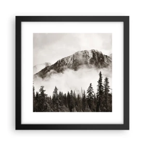 Plakat i sort ramme - Granit hersker - 30x30 cm