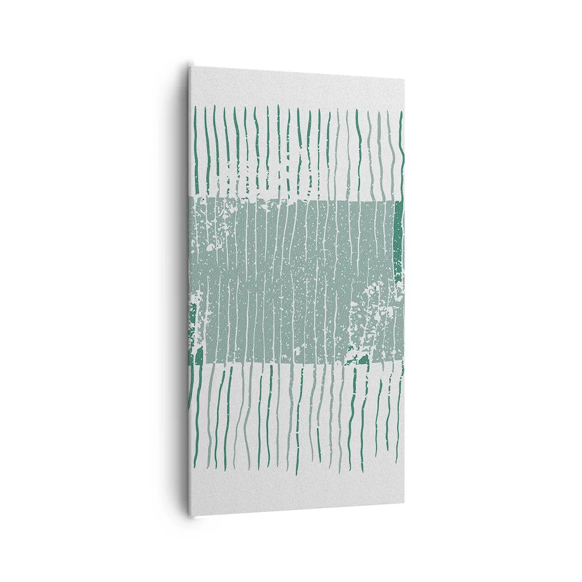 Lærredstryk - Billede på lærred - Marin abstraktion - 65x120 cm