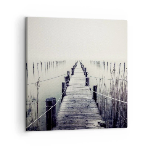 Lærredstryk - Billede på lærred - Fordyb dig i fred - 50x50 cm