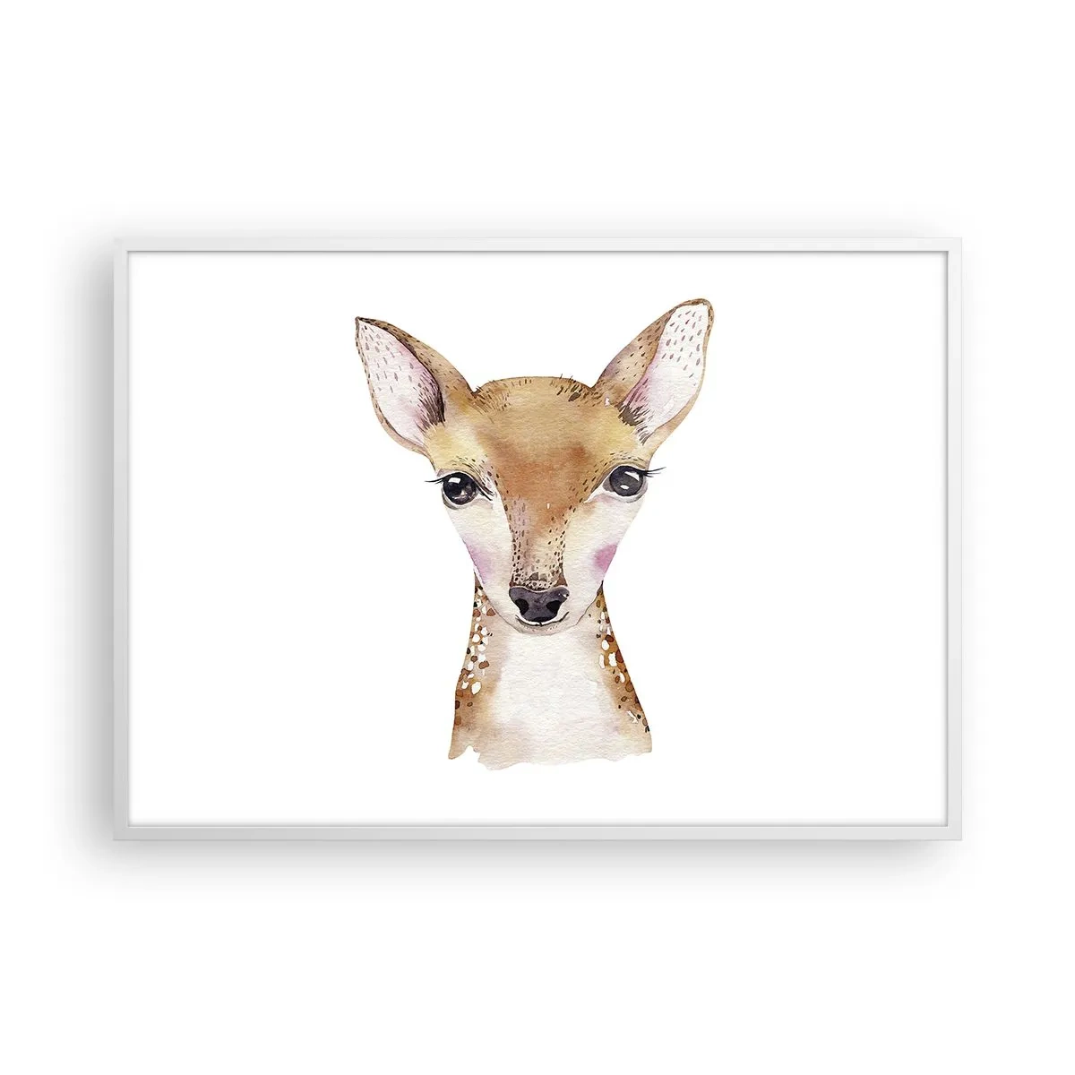 Plakat i hvid ramme - Uskyldighedens natur - 100x70 cm