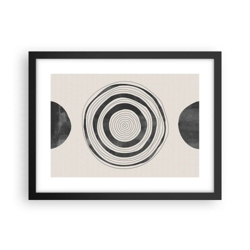 Plakat i sort ramme - Det vigtige er det, der er imellem - 40x30 cm