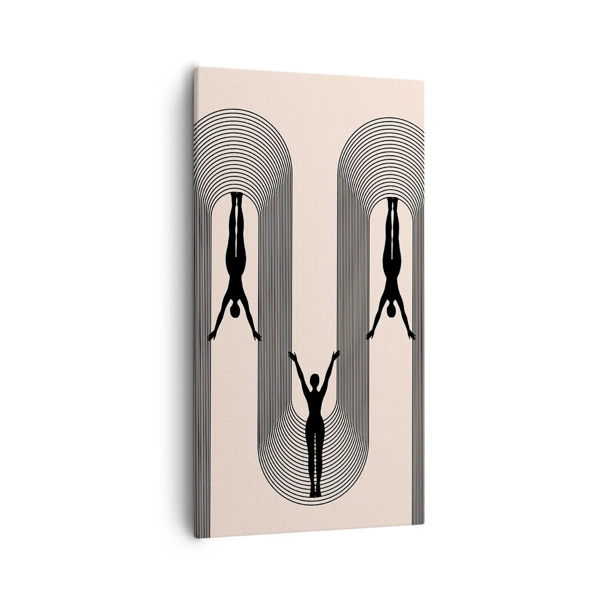 Lærredstryk - Billede på lærred - På hovedet nedad - 55x100 cm