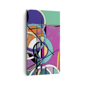 Lærredstryk - Billede på lærred - Hjul for hjul - 45x80 cm
