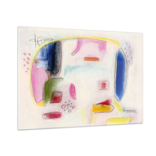 Billede på glas - Mere konveks end konkav eller flad - 100x70 cm