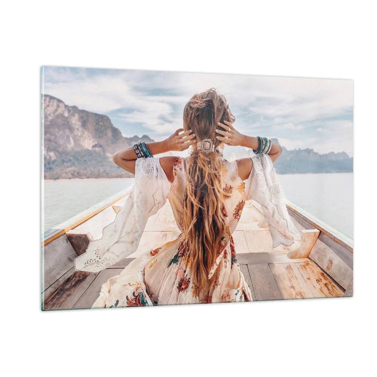 Billede på glas - På vej mod lykken - 120x80 cm