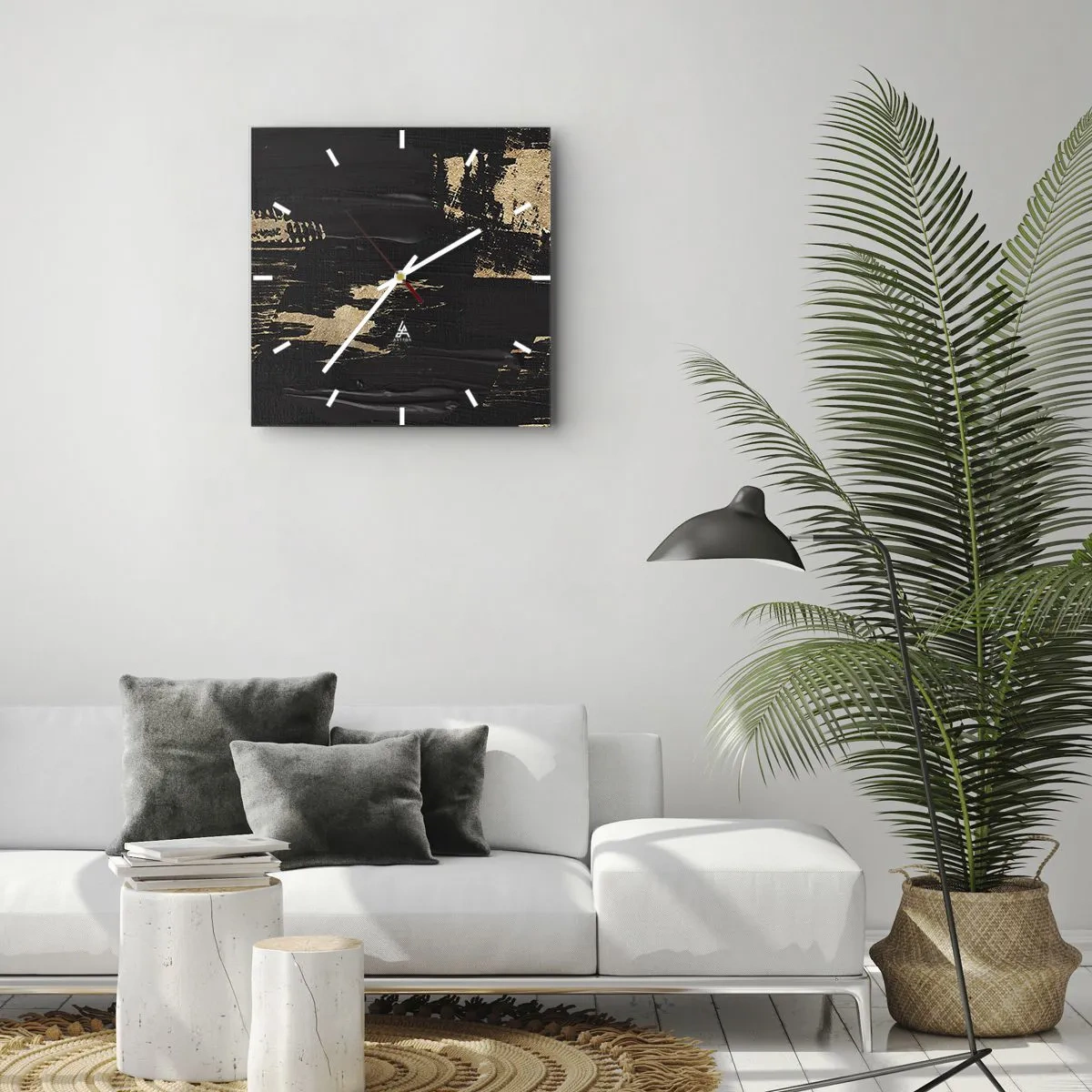 Vægur, Uret - Et spor af berøring - 40x40 cm