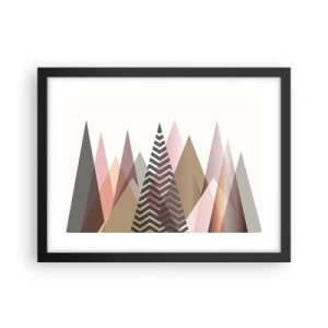 Plakat i sort ramme - Pyramide udsigt - 40x30 cm