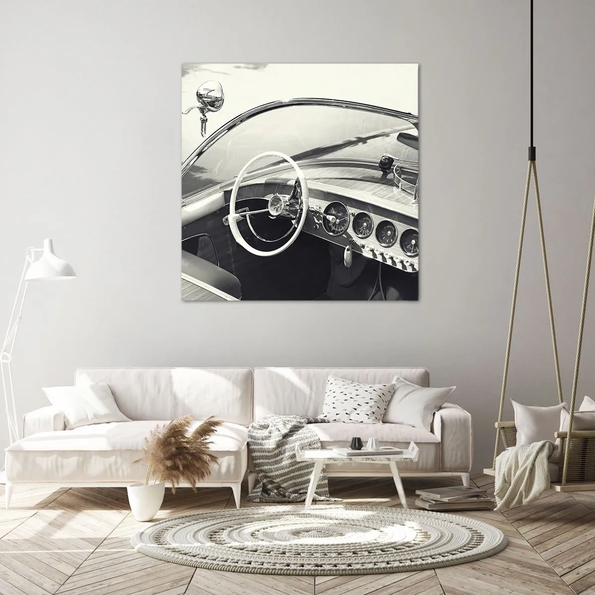 Lærredstryk - Billede på lærred - Vejr for de rige - 50x50 cm