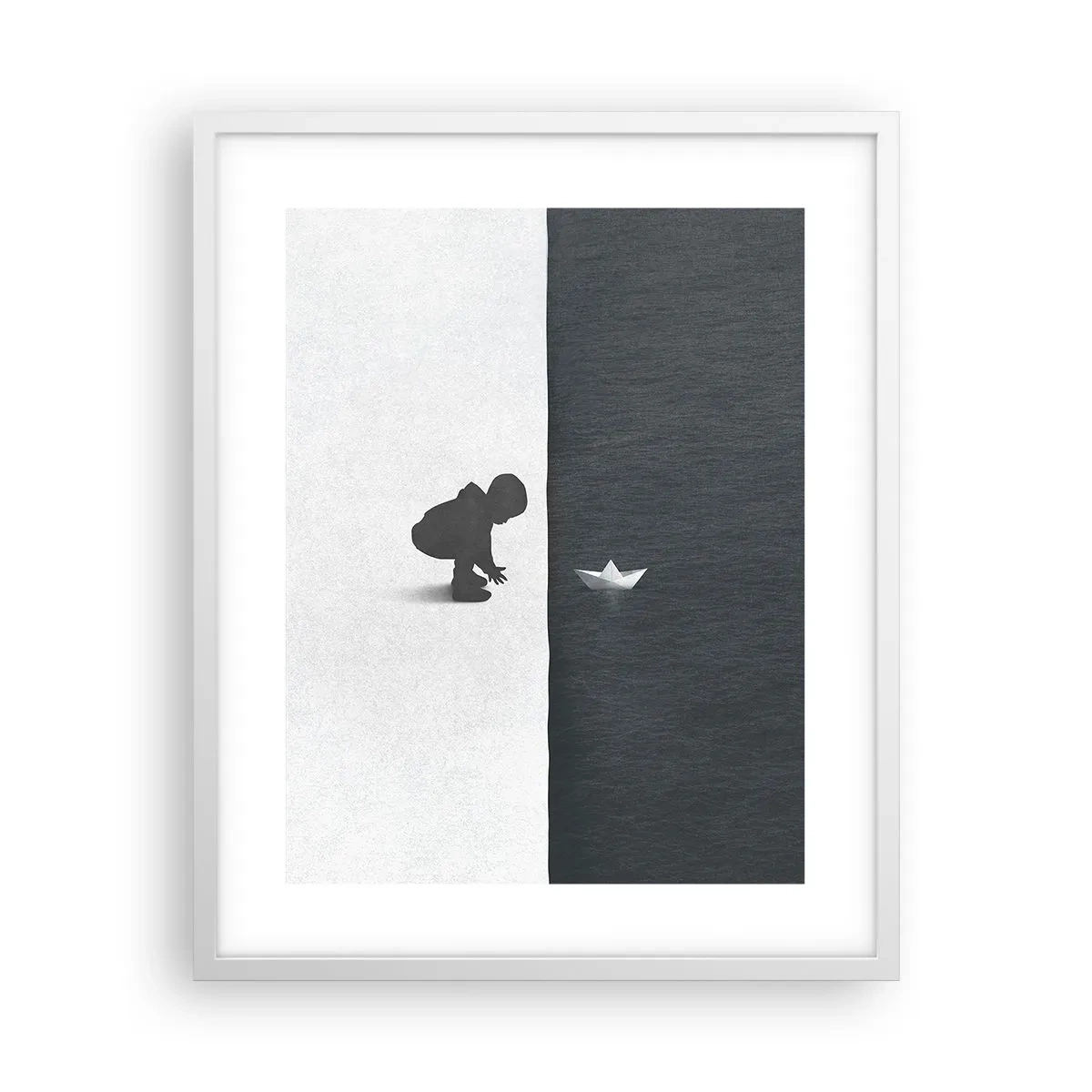 Plakat i hvid ramme - Stor ekspedition - 40x50 cm