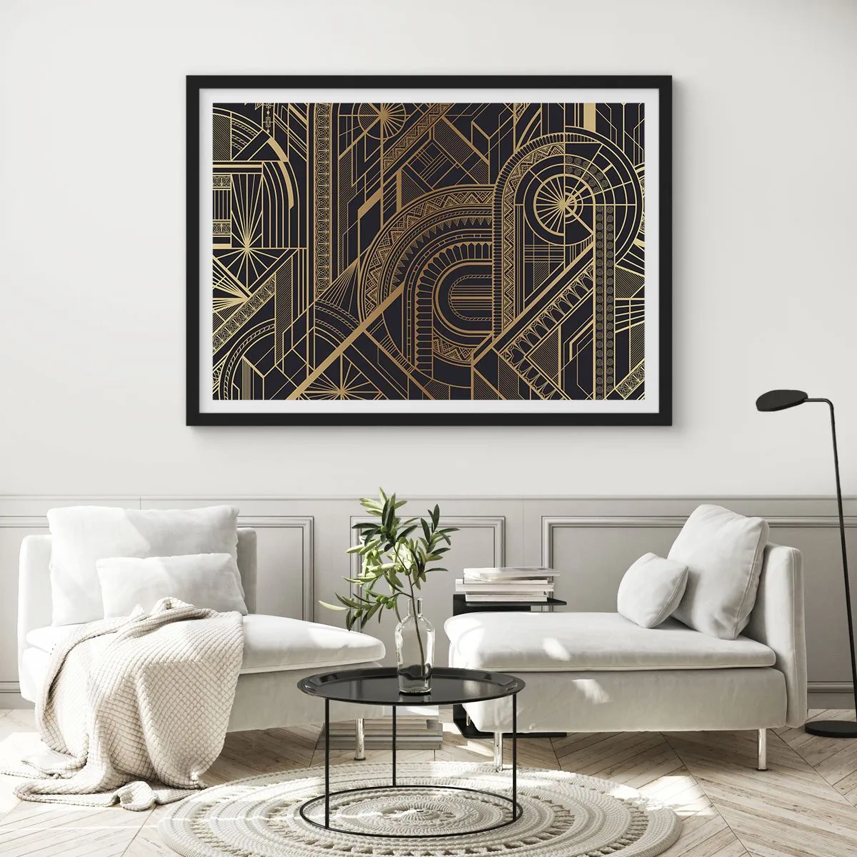 Plakat i sort ramme - Koncepter, idéer, planer - 50x40 cm