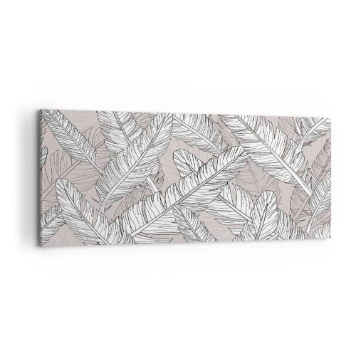 Lærredstryk - Billede på lærred - Fjerlig uro - 100x40 cm