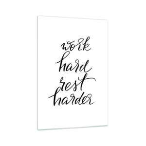 Billede på glas - Balance i livet - 70x100 cm