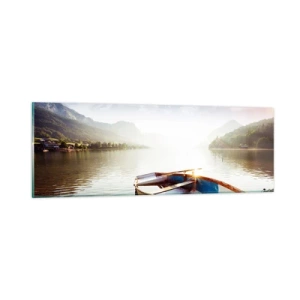 Billede på glas - Over store og klare vande - 90x30 cm
