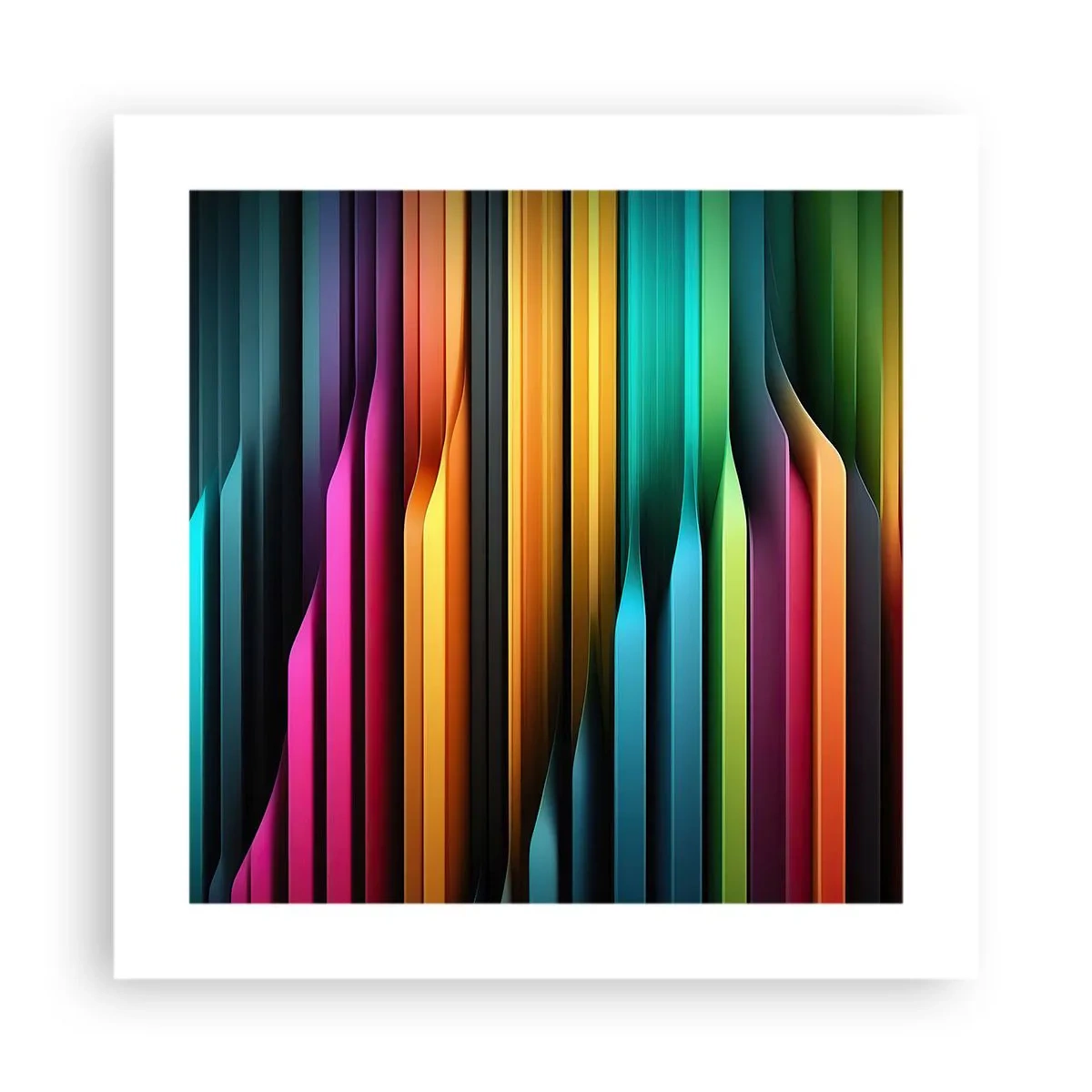 Plakat - Lysende orgel - 40x40 cm