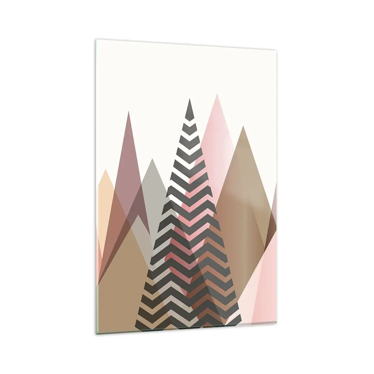 Billede på glas - Pyramide udsigt - 80x120 cm