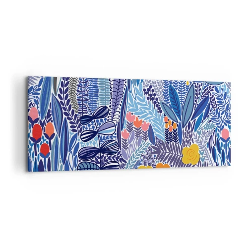 Lærredstryk - Billede på lærred - Hawaiiansk have - 100x40 cm
