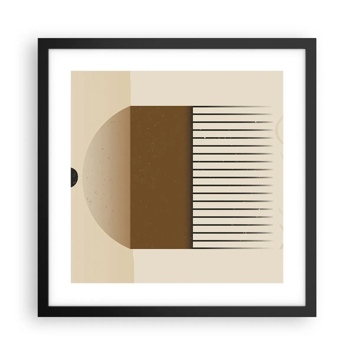 Plakat i sort ramme - Forskellige stater - 40x40 cm