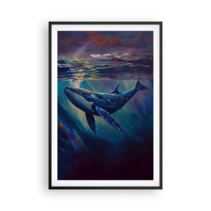 Plakat i sort ramme - Velkommen til min verden - 61x91 cm