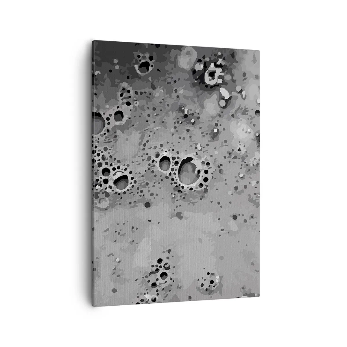 Lærredstryk - Billede på lærred - Som et månelandskab - 50x70 cm