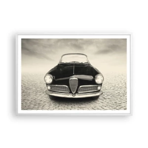 Plakat i hvid ramme - Og hvordan kan man ikke elske mig? - 100x70 cm