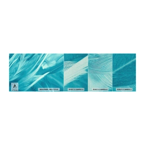 Prøve Fototapet Premium Sand - At drukne i fluff - Fuglefjer, Fugl, Grafik - 100x30 cm