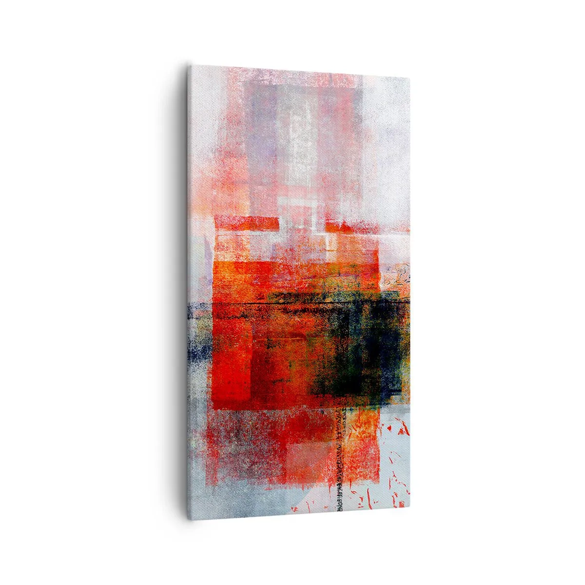 Lærredstryk - Billede på lærred - Glødende komposition - 55x100 cm