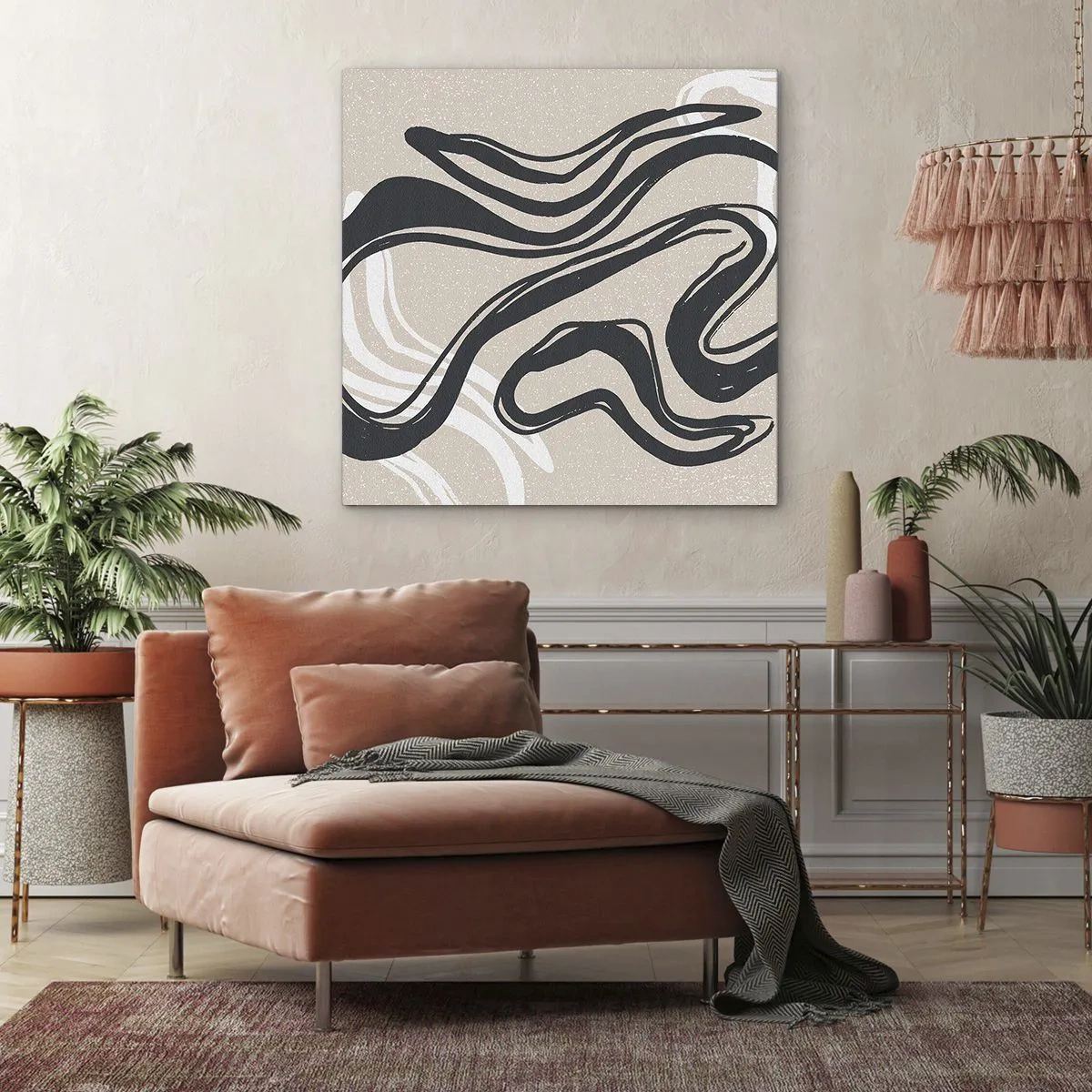 Lærredstryk - Billede på lærred - Multipliceret udtryk - 50x50 cm