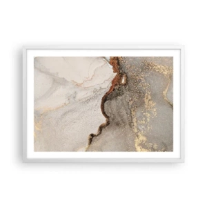 Plakat i hvid ramme - På farvegrænsen - 70x50 cm