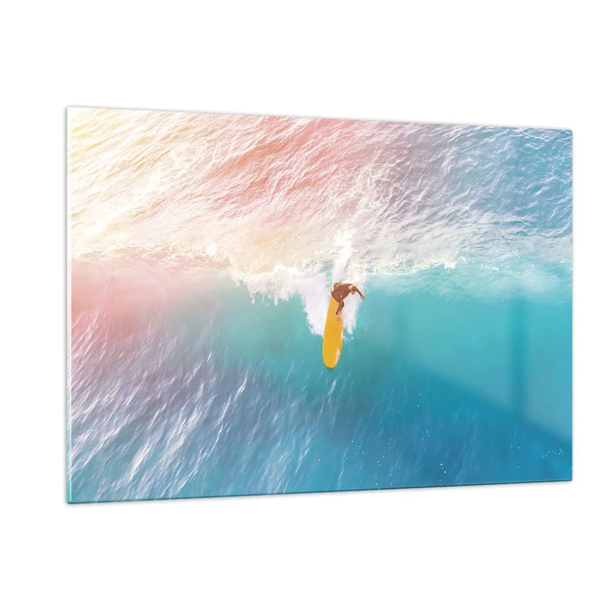 Billede på glas - Ocean rytter - 120x80 cm