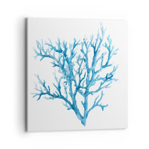 Lærredstryk - Billede på lærred - Marint filigran - 70x70 cm