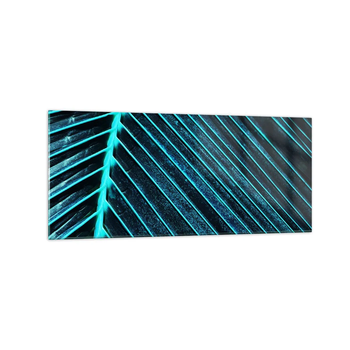 Billede på glas - Tekstur af grønt - 120x50 cm