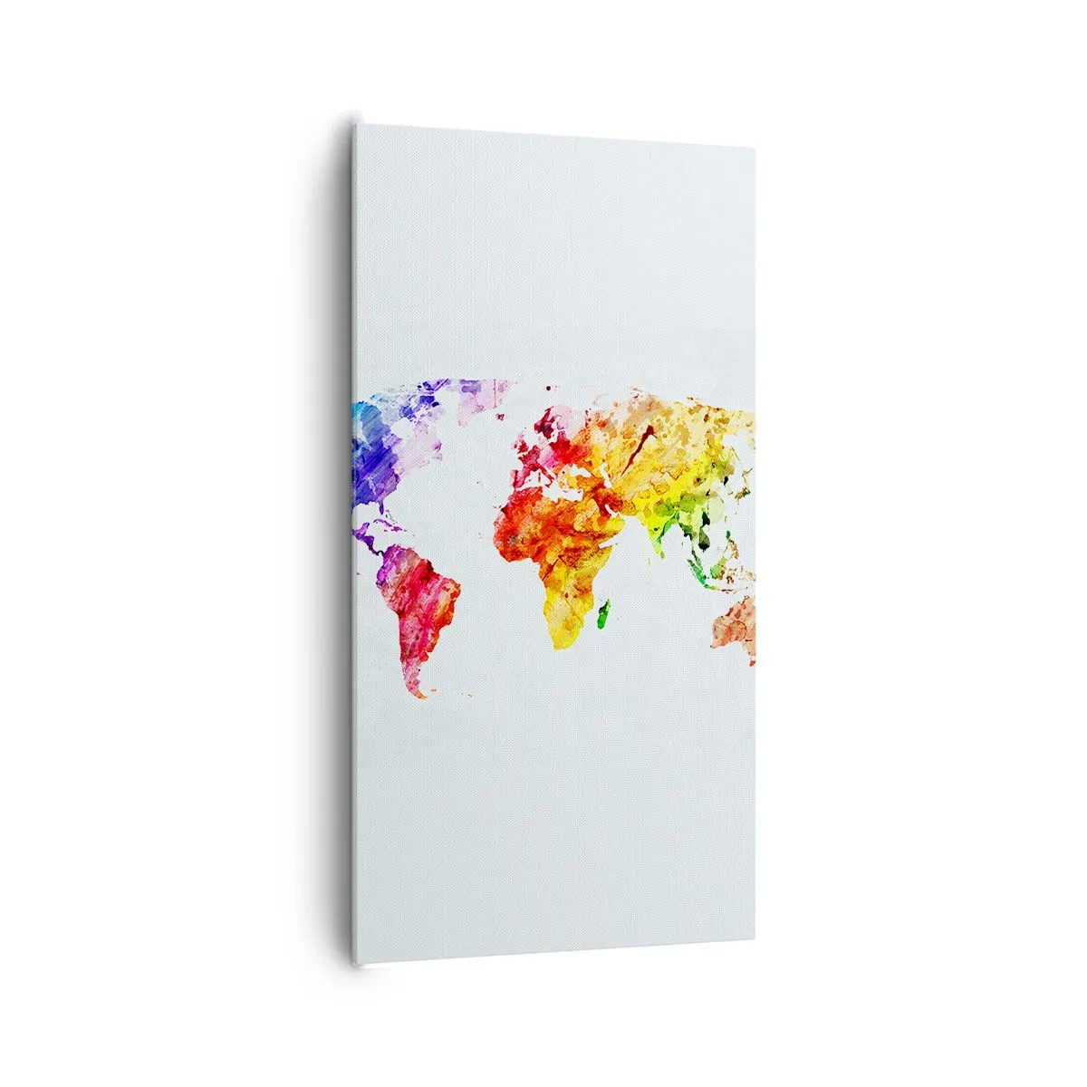 Lærredstryk - Billede på lærred - Alle verdens farver - 65x120 cm