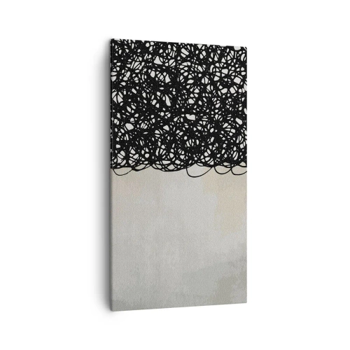 Lærredstryk - Billede på lærred - En hvirvlende abstraktion - 45x80 cm