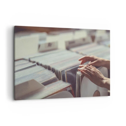 Lærredstryk - Billede på lærred - På jagt efter følelser - 120x80 cm