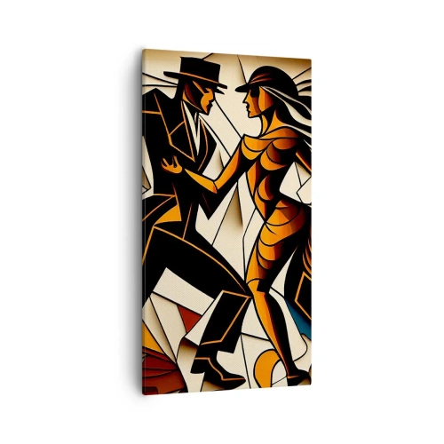 Lærredstryk - Billede på lærred - Dans af lidenskab og passion - 55x100 cm