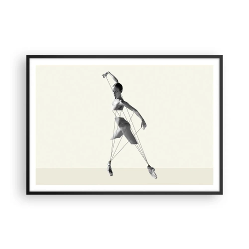 Plakat i sort ramme - I verdens teater - 100x70 cm