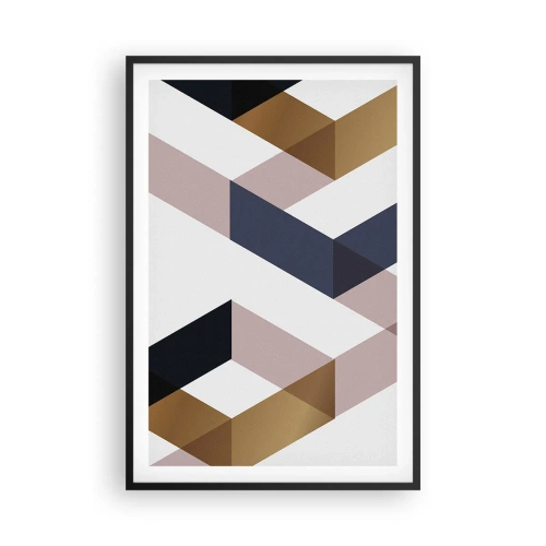 Plakat i sort ramme - Planer og vinkler - 61x91 cm