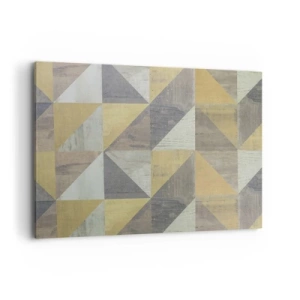 Lærredstryk - Billede på lærred - Ved trekantens vinkel - 100x70 cm