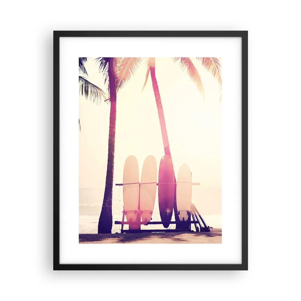 Plakat i sort ramme - Det bliver en fantastisk dag - 40x50 cm